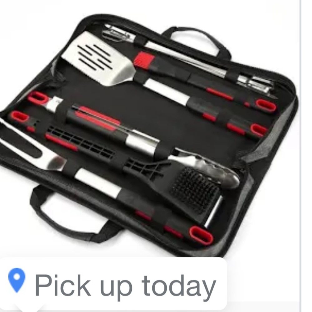 Stainless Steel BBQ Tool Set with Case